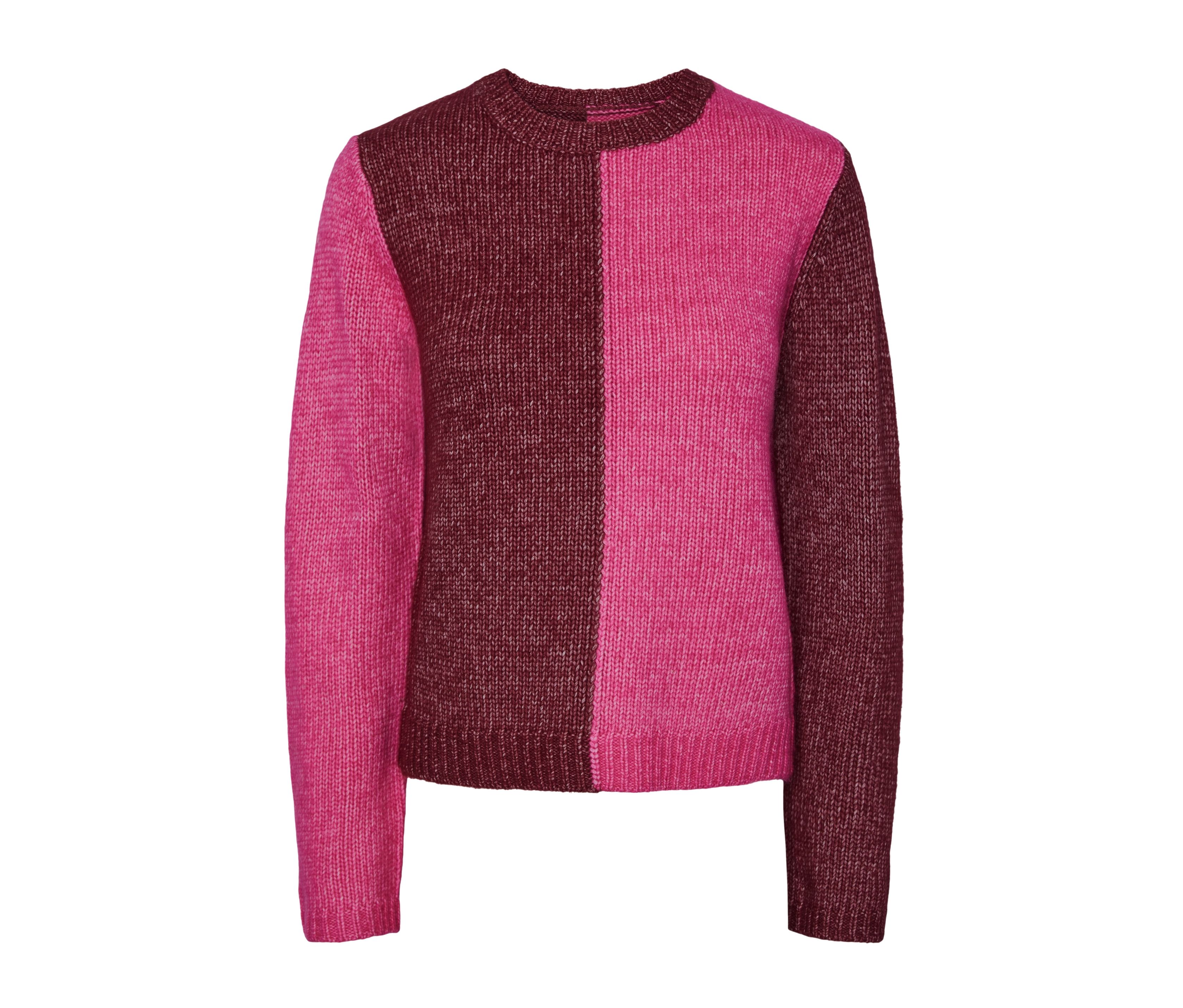 Tchibo - Grobstrick-Pullover - Damen - Gr. L - weinrot