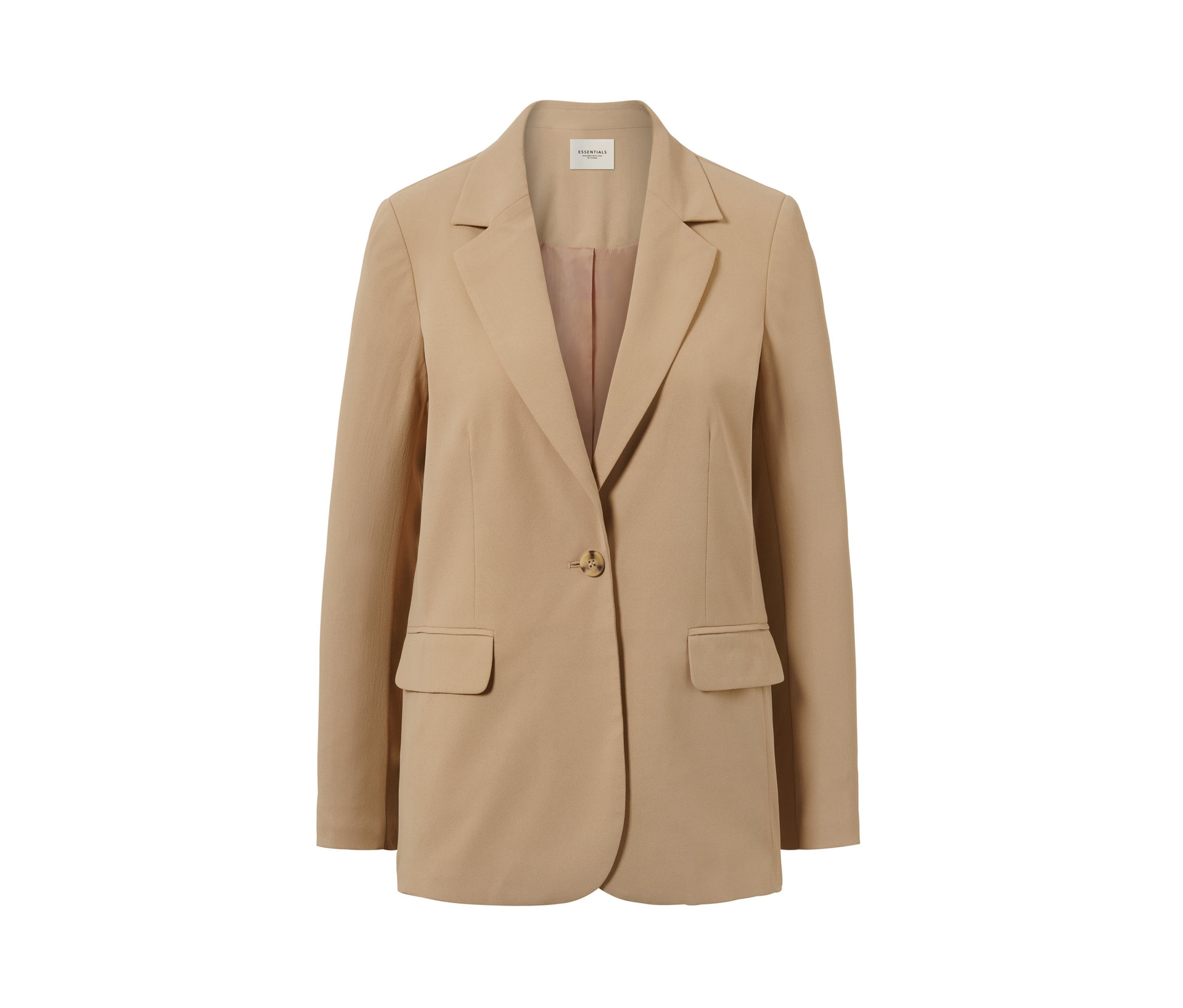 Webblazer - Damen - Gr. 38 - beige - beige
