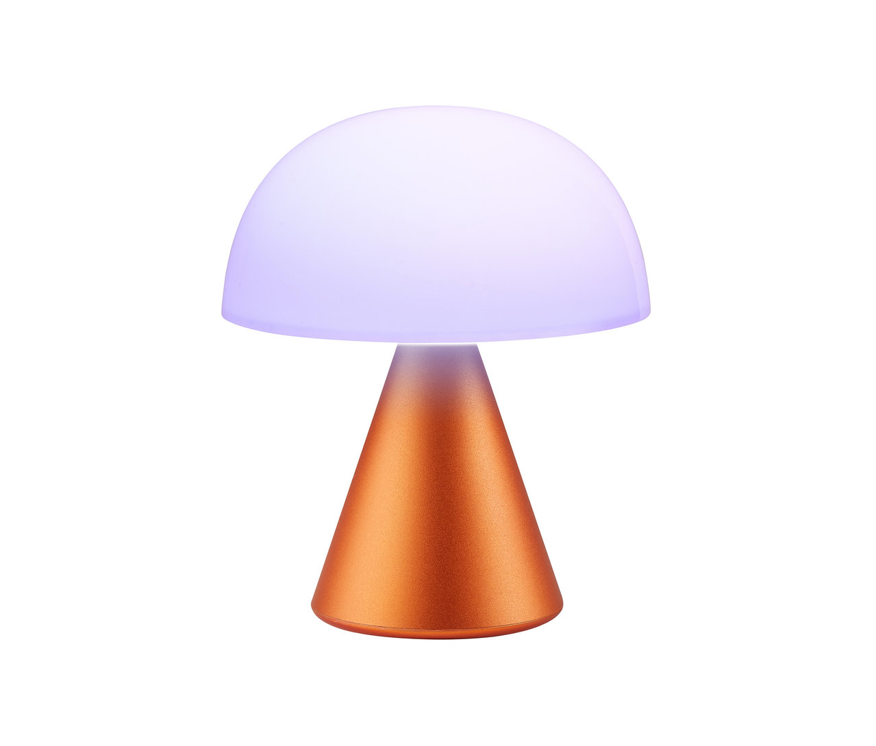 Orangefarbene LED-Tischleuchte LEXON LED-Akku-Tischleuchte »Mina M«.