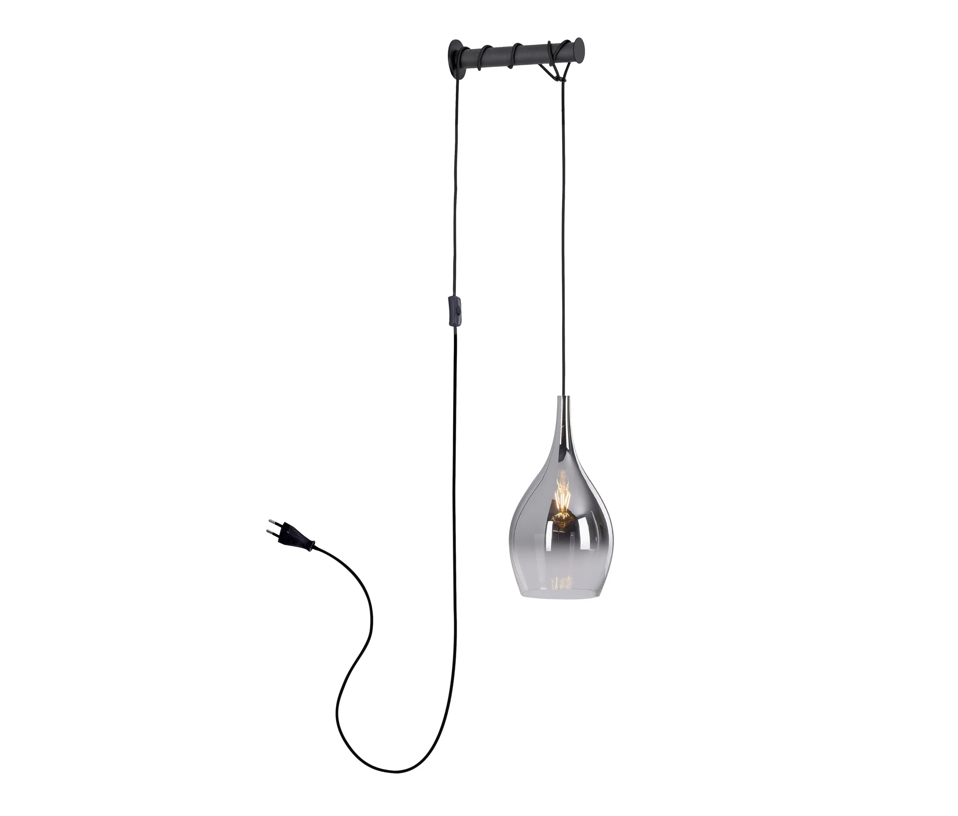 Paul Neuhaus Wandleuchte »Pilua« - 20x33x50cm - schwarz -