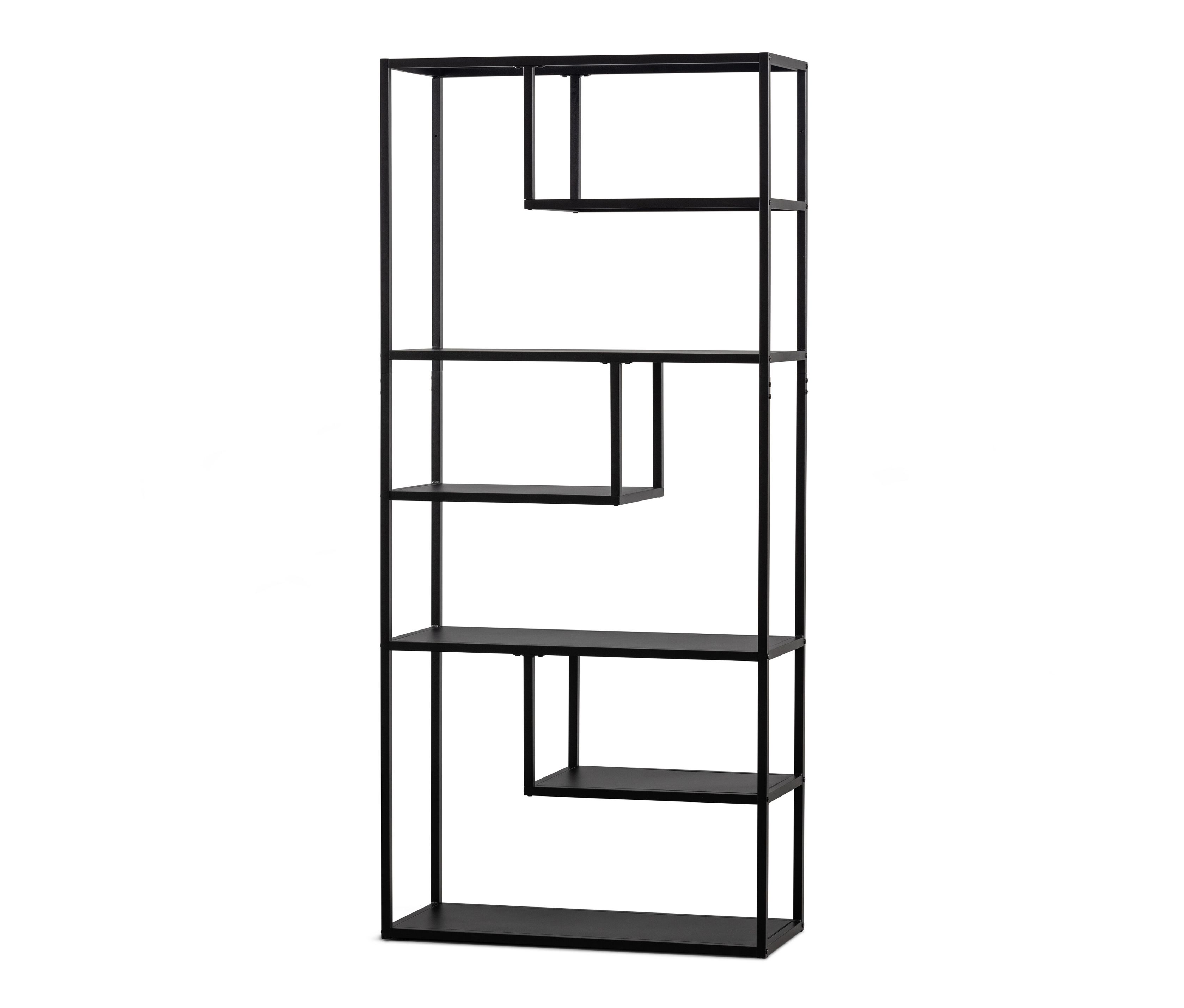 Tchibo - Woood Regal »Teun« - 85x35x188cm - schwarz - Metall