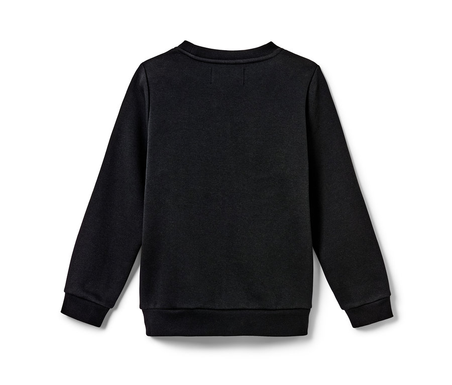 Schwarzes Kinder-Sweatshirt.