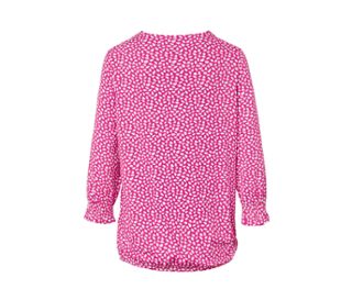 Pinkes bedrucktes Blusenshirt.
