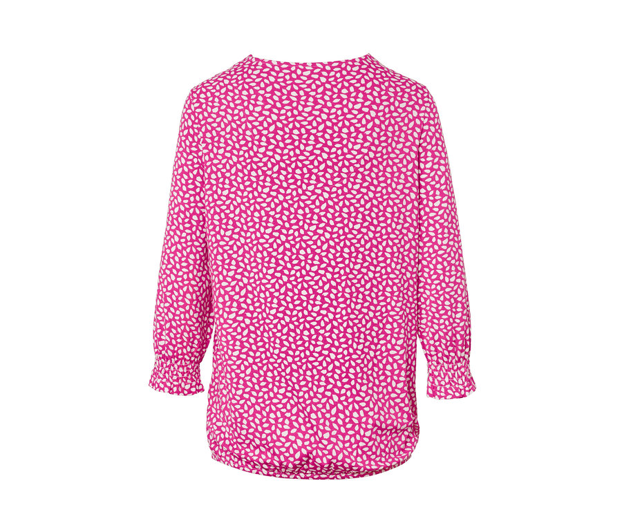 Pinkes bedrucktes Blusenshirt.