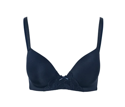 Blauer Softschalen-BH.