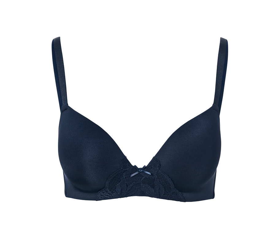 Blauer Softschalen-BH.