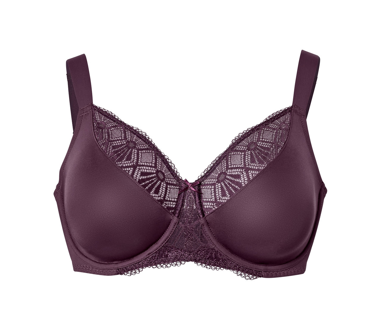 Lila Minimizer-BH mit Spitzendetails.