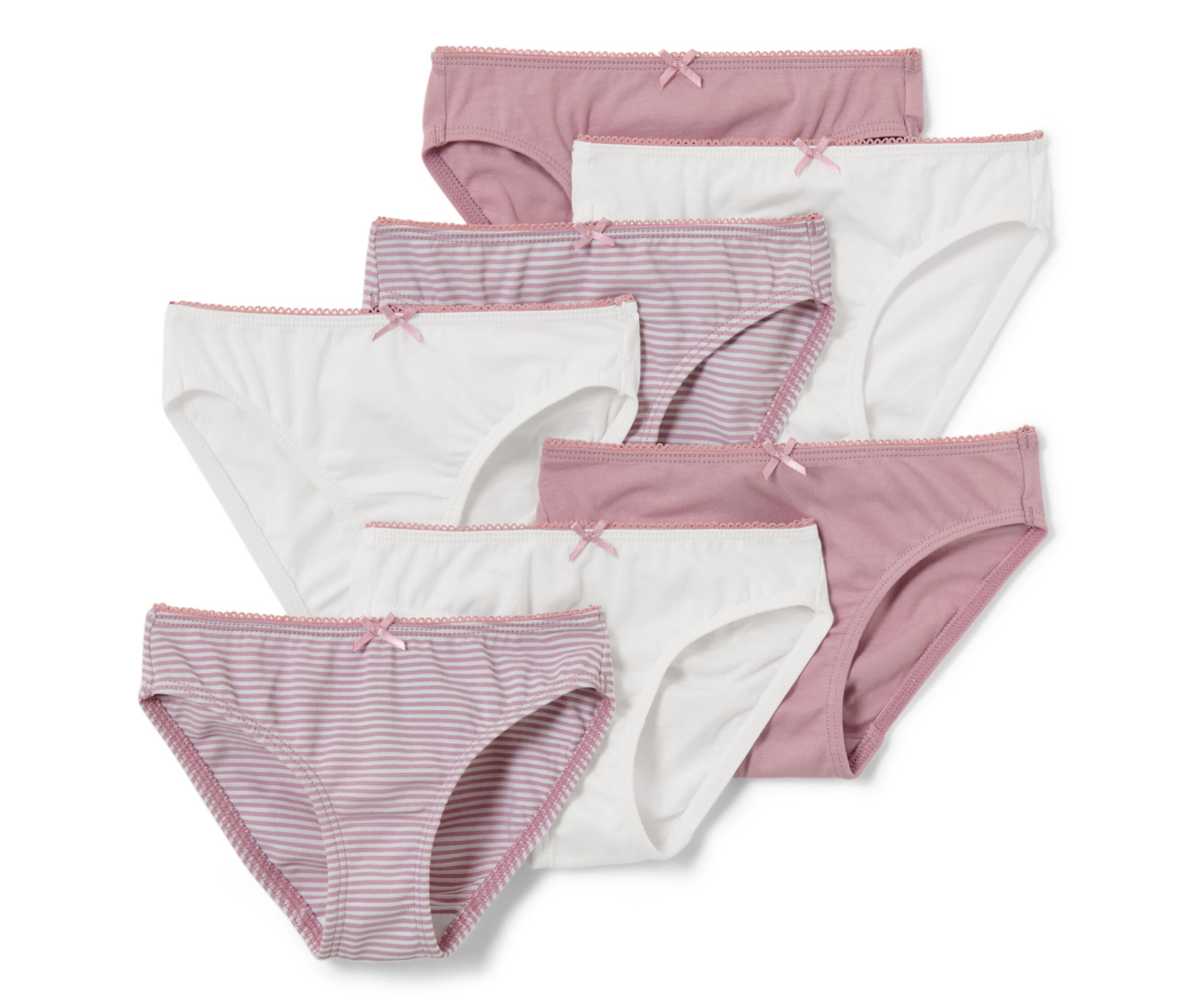 Tchibo - 7 Kinder-Slips - Mädchen - Gr. 98/104 - weiß