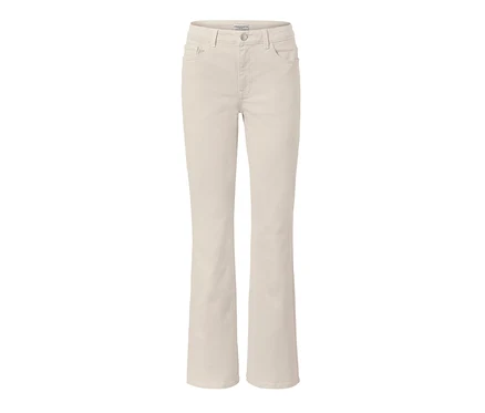 Cremeweiße Bootcut Jeans ‒ Fit »Lou«.