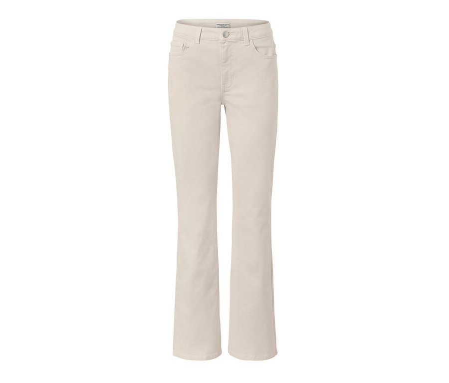 Cremeweiße Bootcut Jeans ‒ Fit »Lou«.