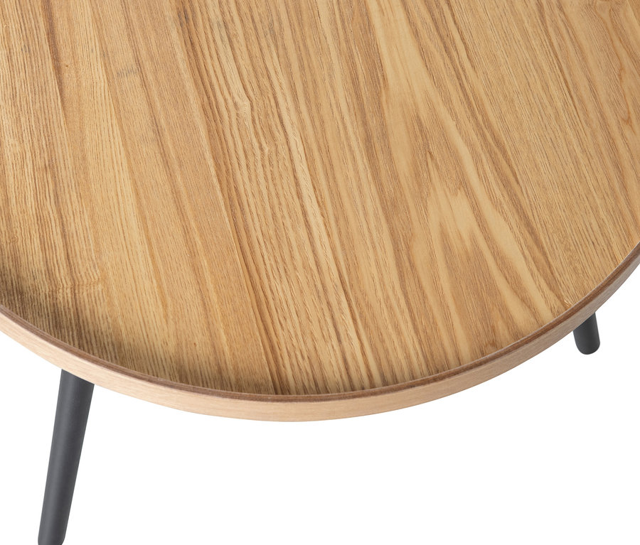 Detailansicht des Woood Beistelltisch »Mesa L« aus Holz, naturfarben.