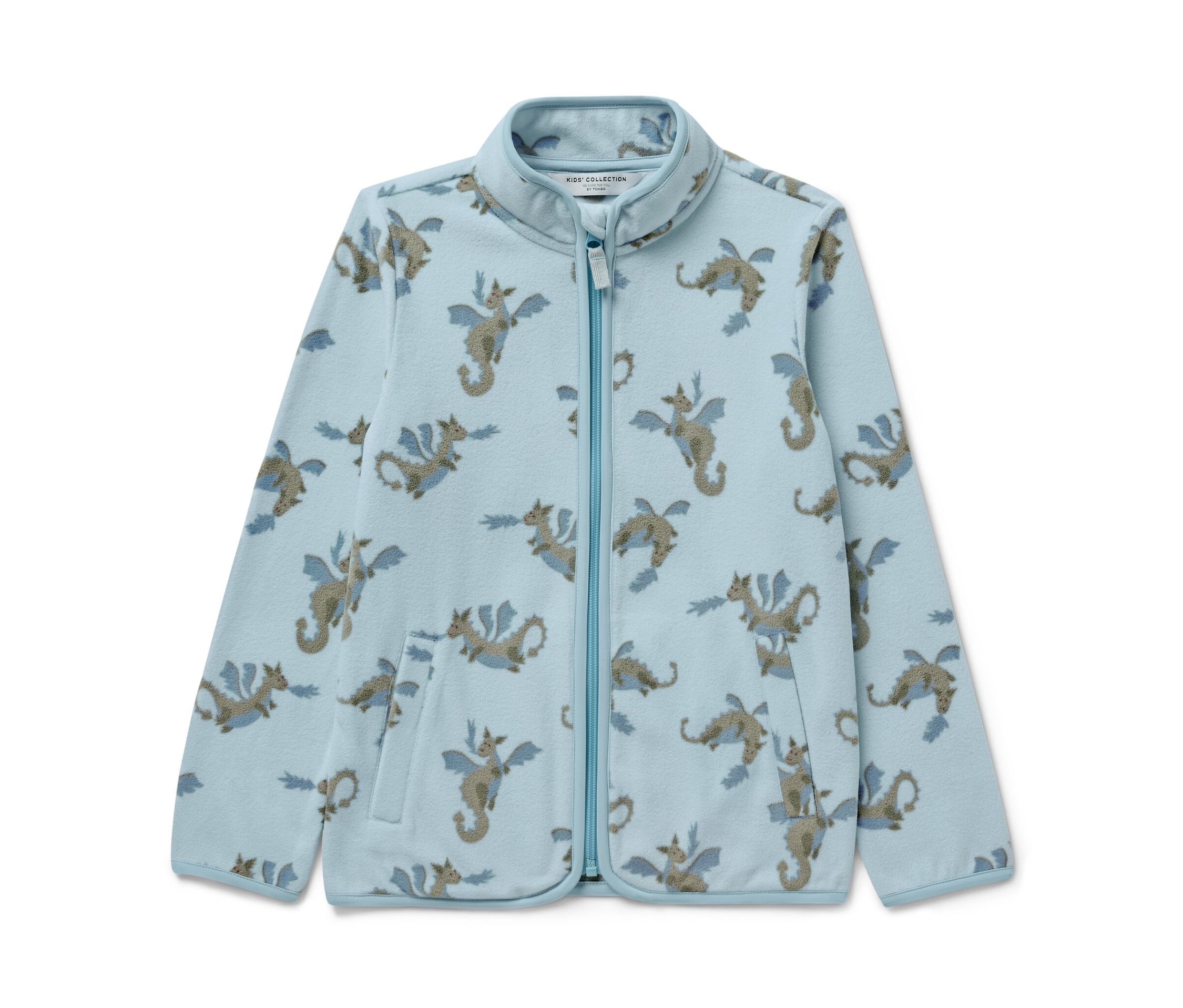 Tchibo - Kinder-Fleecejacke - Herren - Gr. 122/128 - hellblau