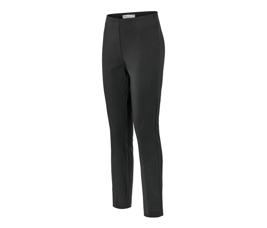 Schwarze Stretchhose.