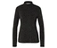 Schwarzes Langarmshirt mit Animal-Print.