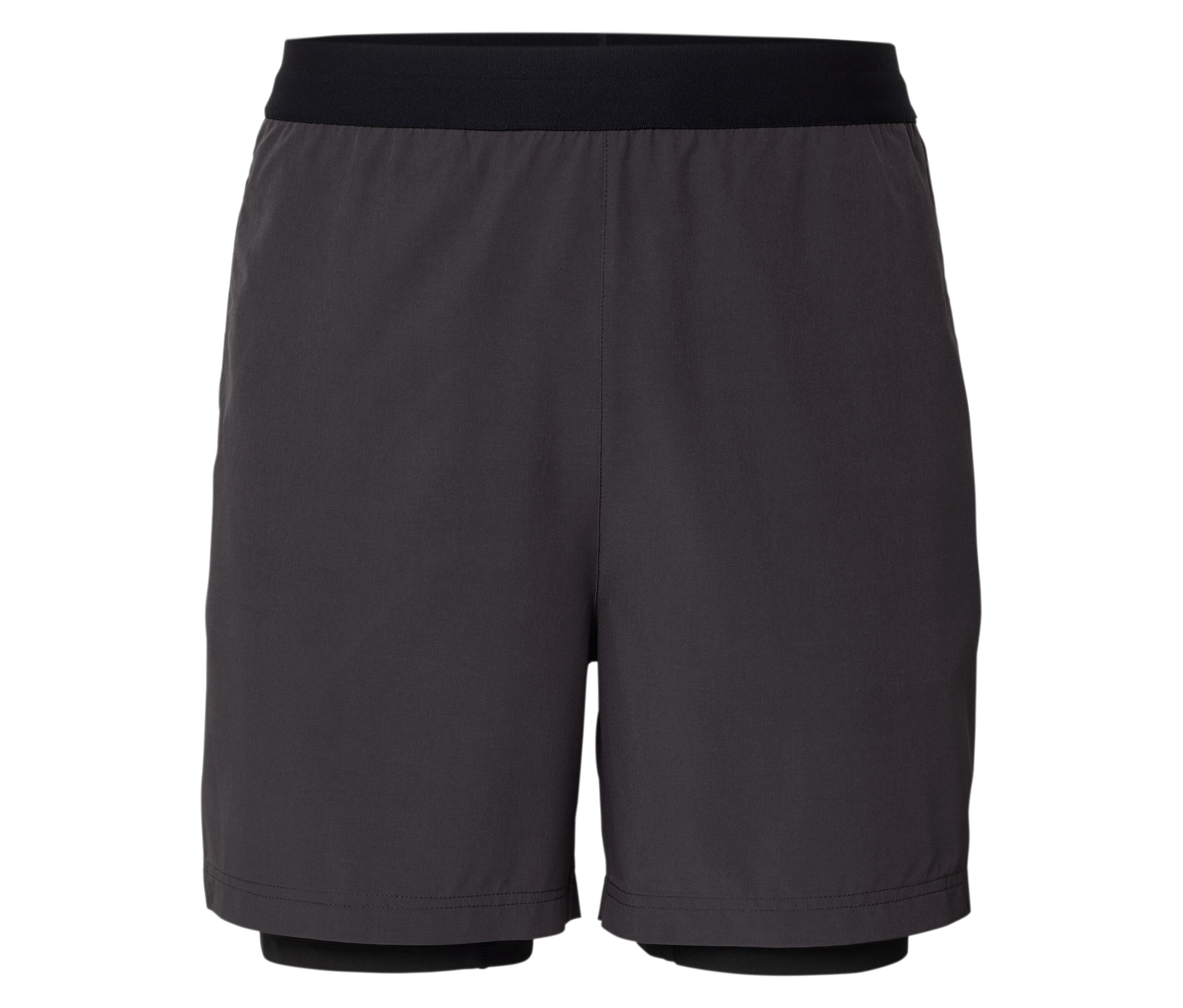 In-1-Sportshorts - Herren - Gr. S - anthrazit - anthrazit
