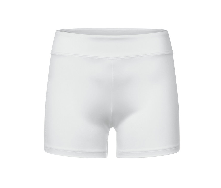 Detailansicht des weißen Sportkleids mit Radler.