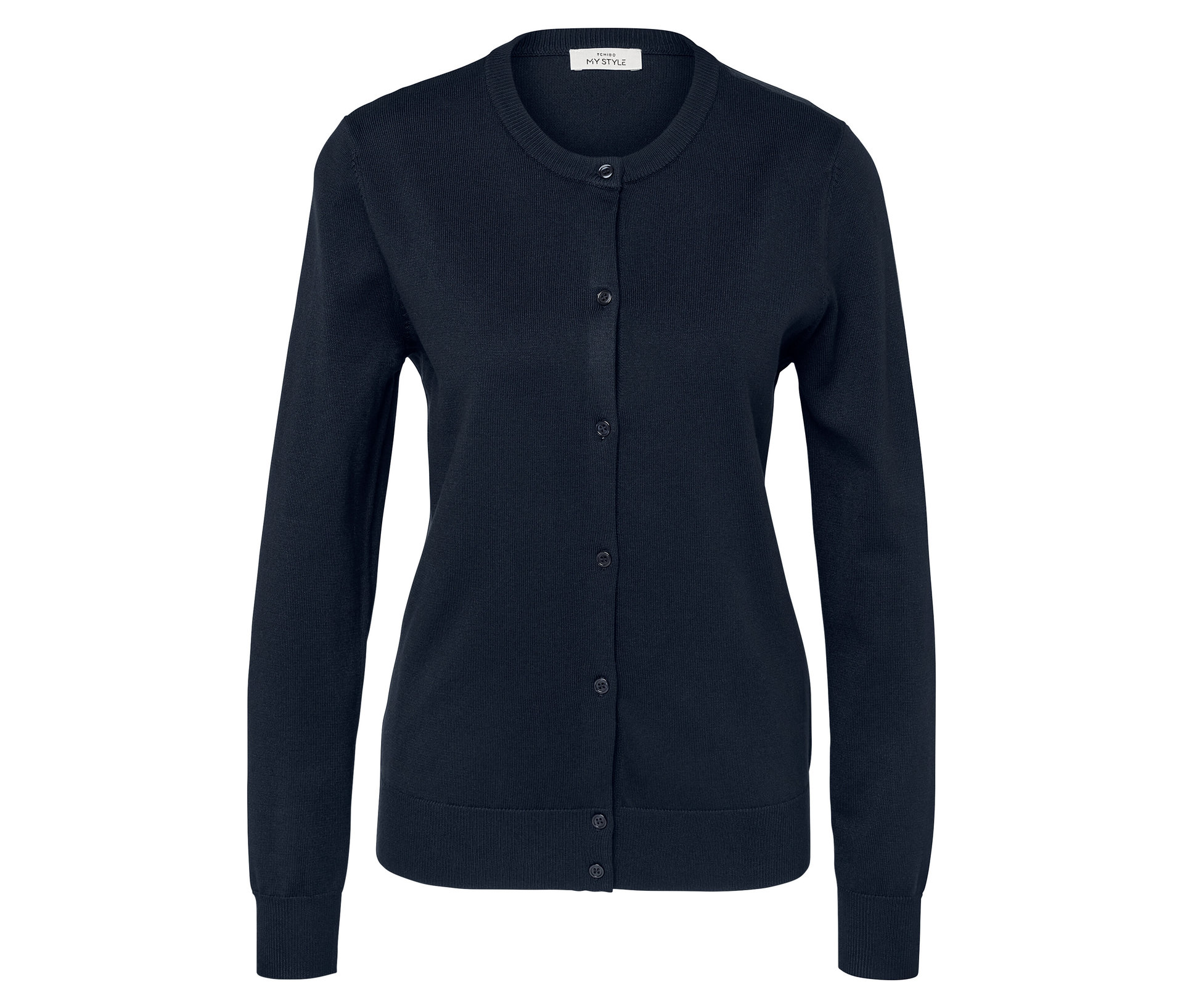 Feinstrick-Cardigan - Damen - Gr. M - dunkelblau - dunkelblau