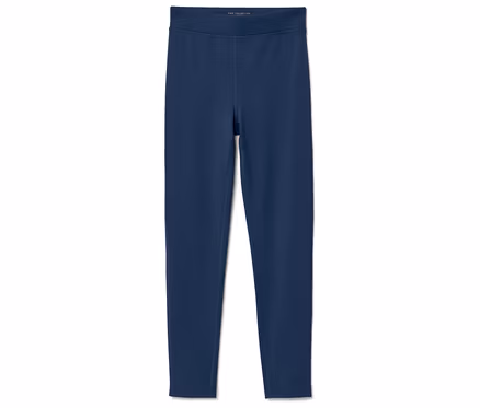 Marineblaue Leggings auf weißem Hintergrund.