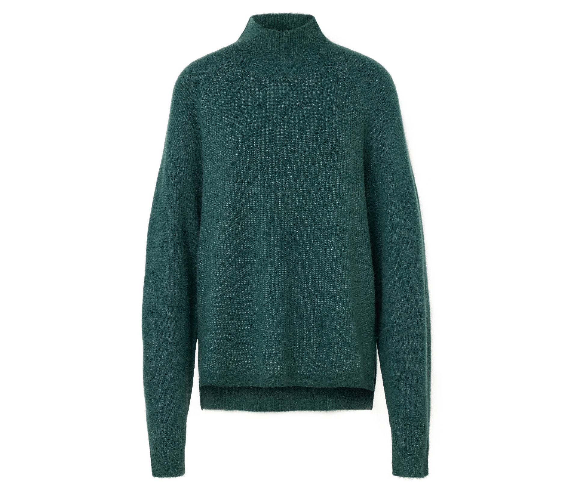 Soufflé-Yarn-Grobstrickpullover - Damen - Gr. S - petrol - petrol