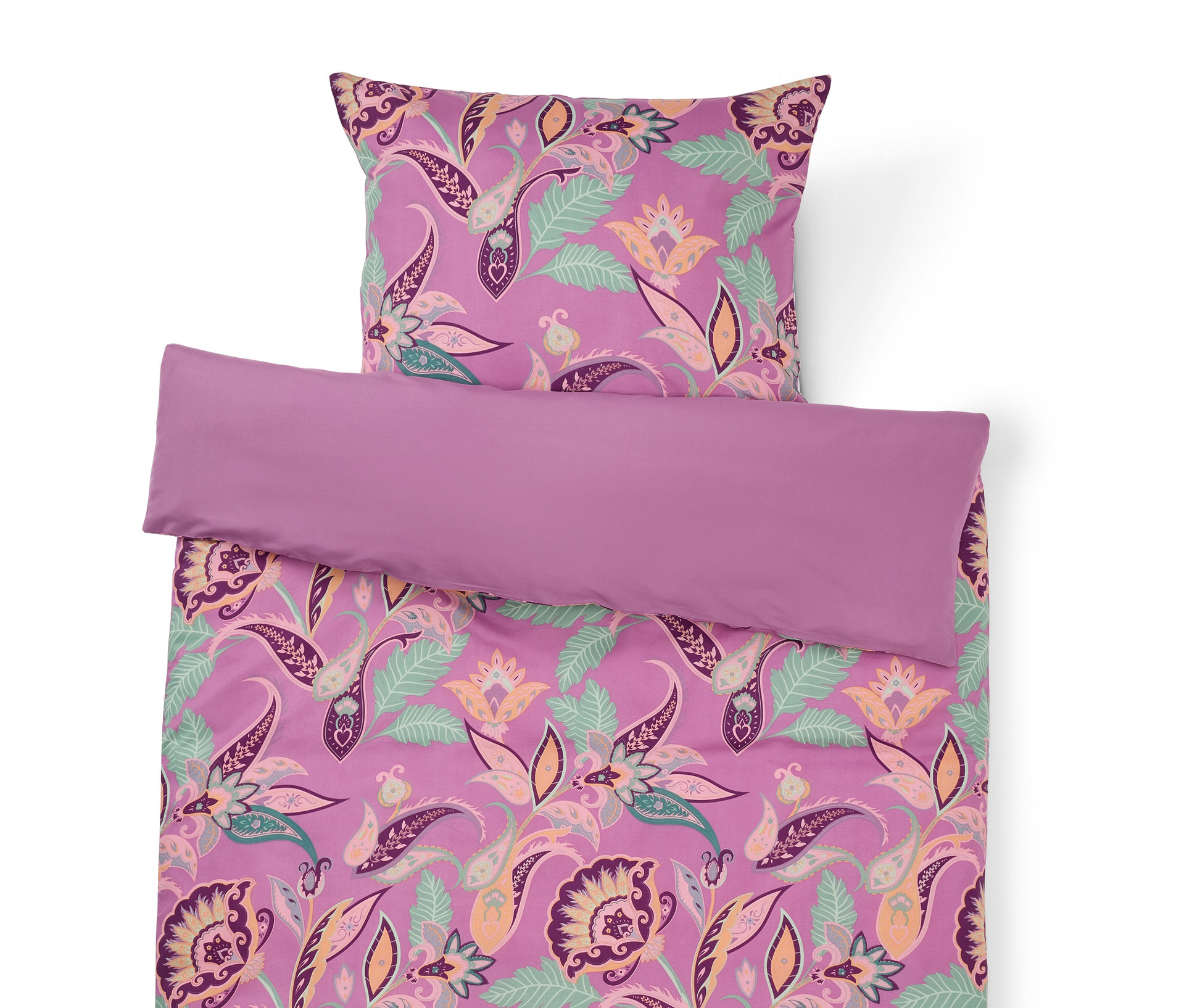 Tchibo - Microfaser-Bettwäsche - lila - Polyester