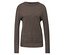 Brauner Street One Strickpullover mit Rollkante.