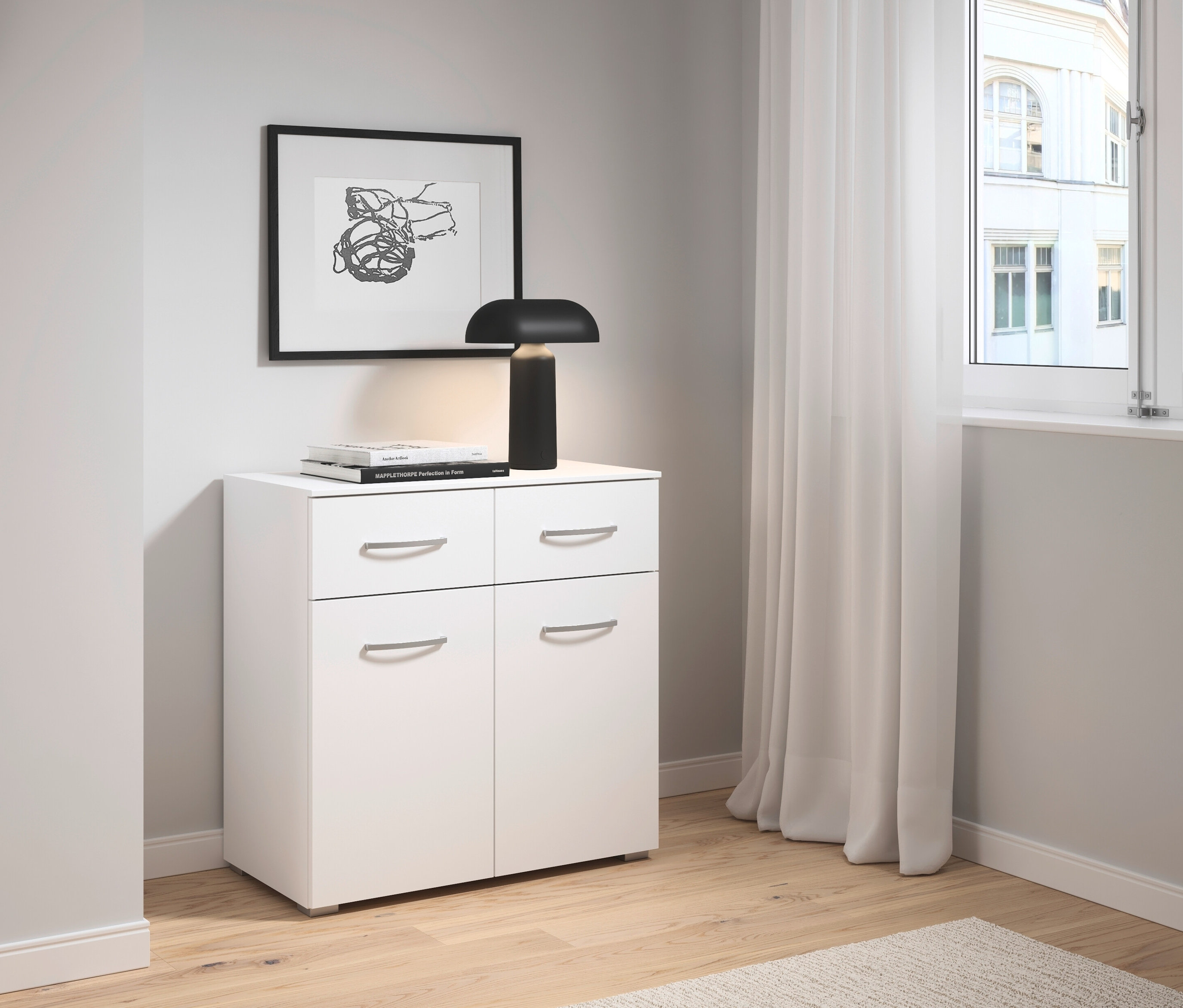 Thumbnail - rauch Kommode »Aditio« - 80x42x81cm - weiß - Holz / Holz