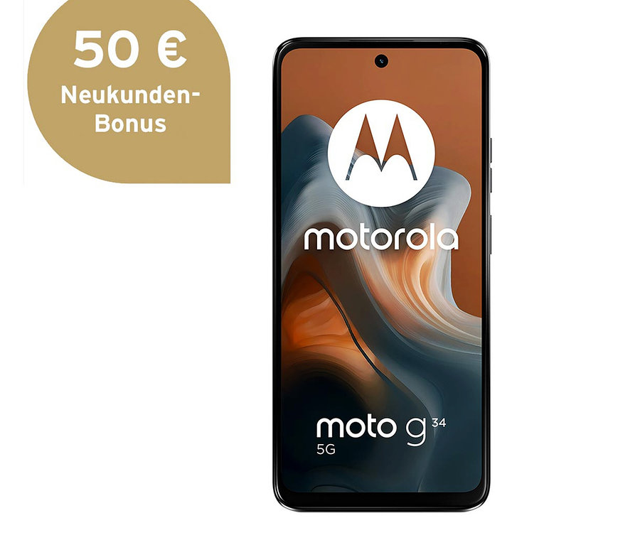 Schwarzes Motorola moto g34 5G 128GB.
