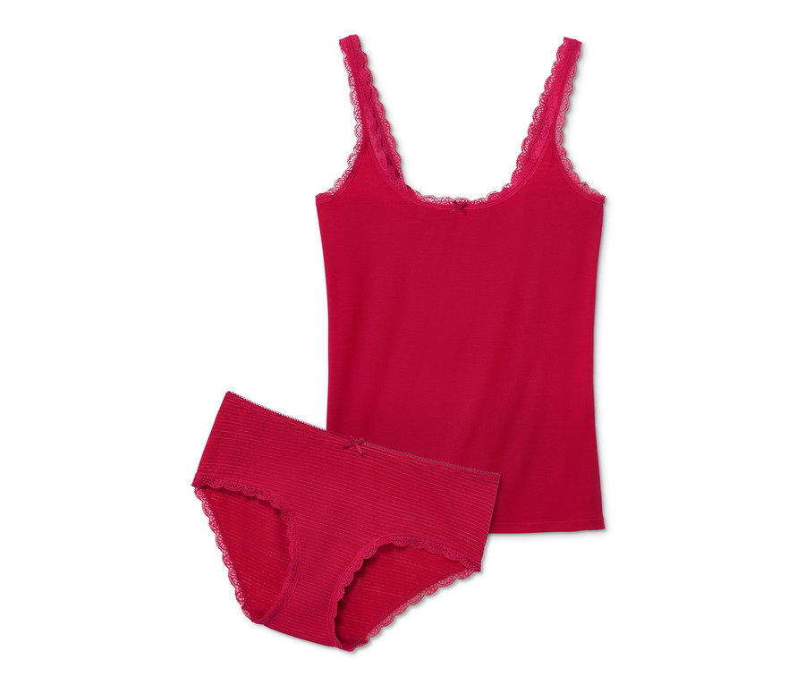 Ein Hemdchen-Panty-Set.
