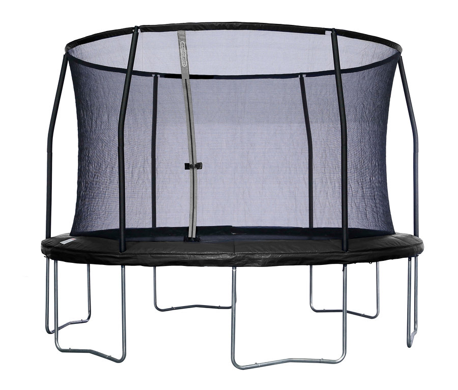 Schwarzes Sportspower-Trampolin »366« mit Netz.