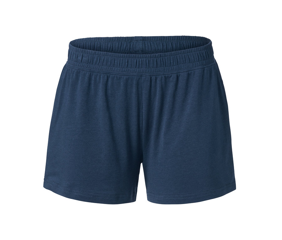 Blaue Shorty-Pyjama.