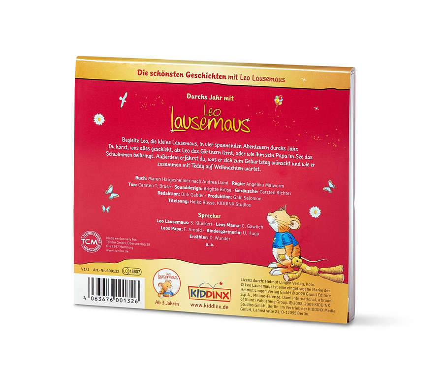 Cover des Hörspiels "Durch’s Jahr mit Leo Lausemaus".