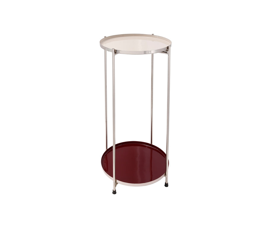 Kayoom-Beistelltisch »Art Deco 1125«, cremefarben-pflaumenfarben.