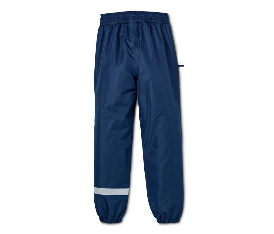 Blaue Regenhose »Packable« mit Reflexstreifen unten.