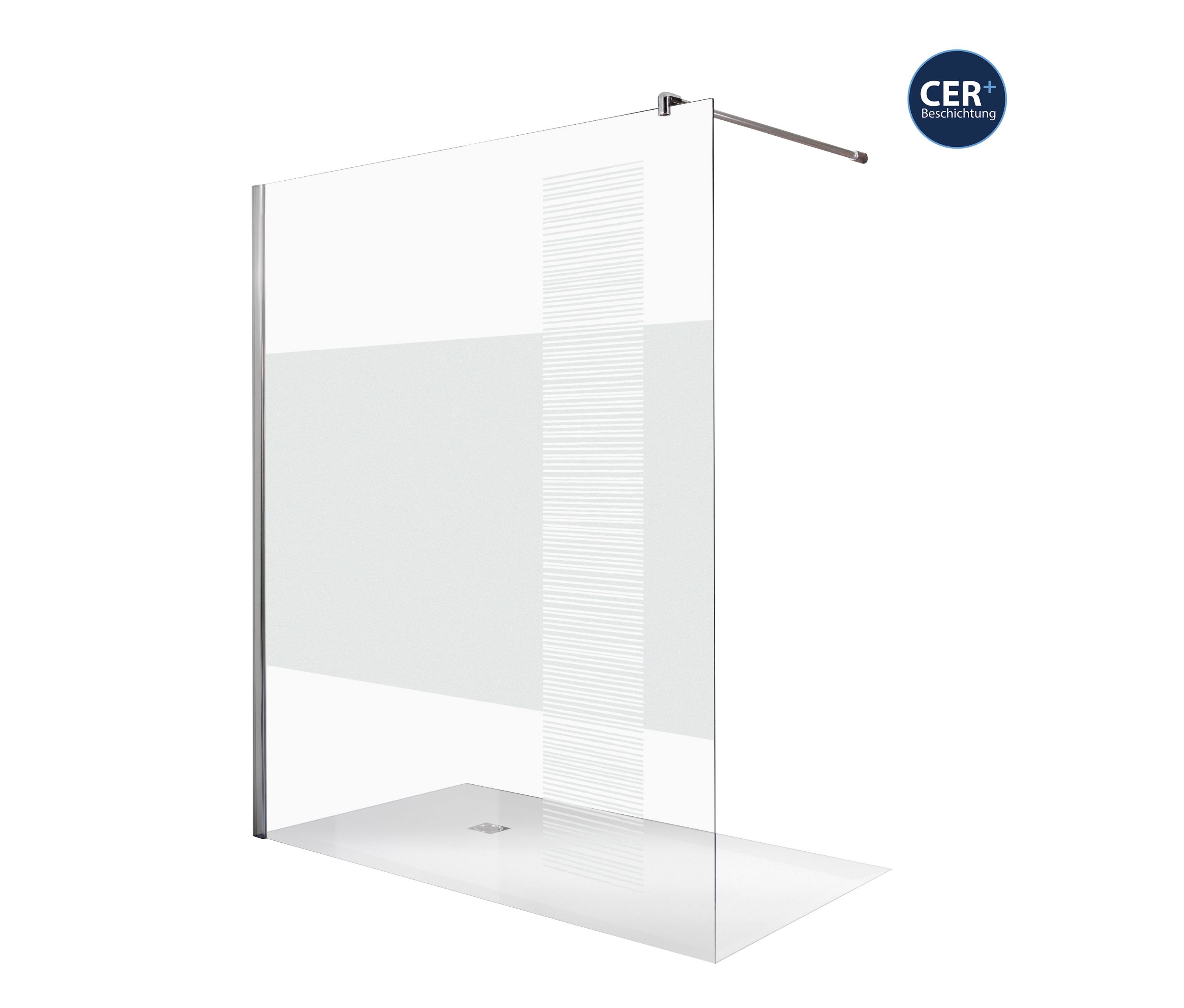 Thumbnail - Breuer®-Dusche »Entra« – Duschwand - Gr. 1,40 - silber