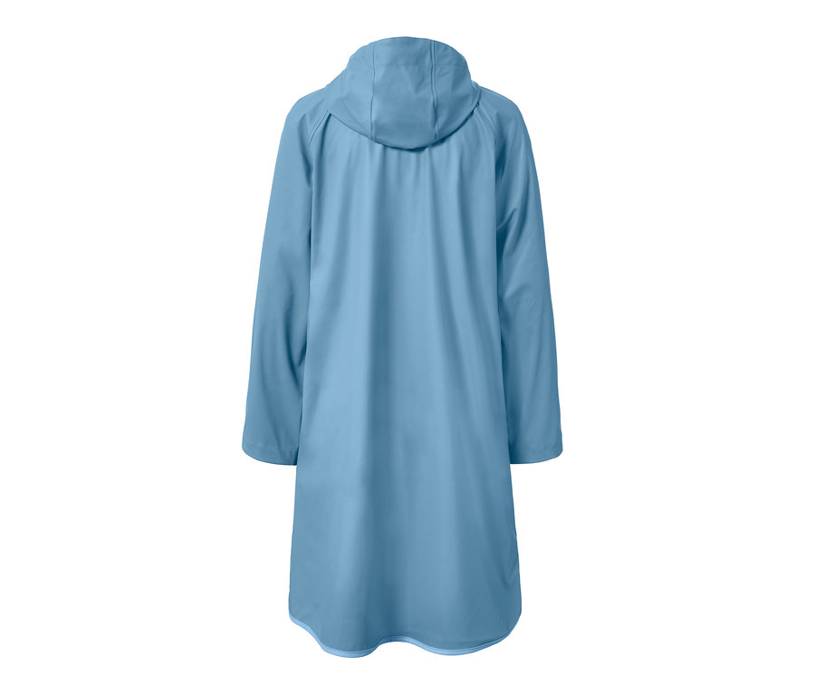 Blauer Regenparka »Friesennerz« von hinten.