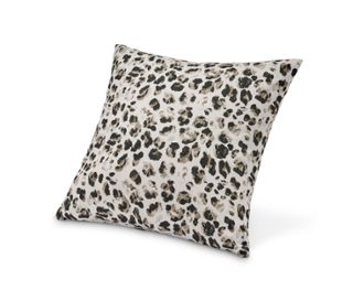 Beige-schwarzer Leo-Alloverprint