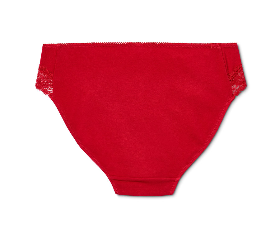 Rote 2 Slips mit Spitze an den Seiten.