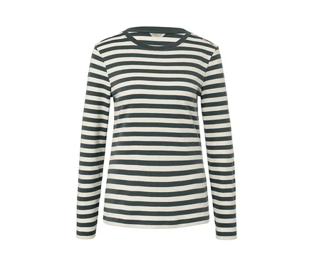 Gestreiftes Langarmshirt.