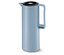 Kanne: blau<br>Deckel: schwarz<br>Druckknopf: silber