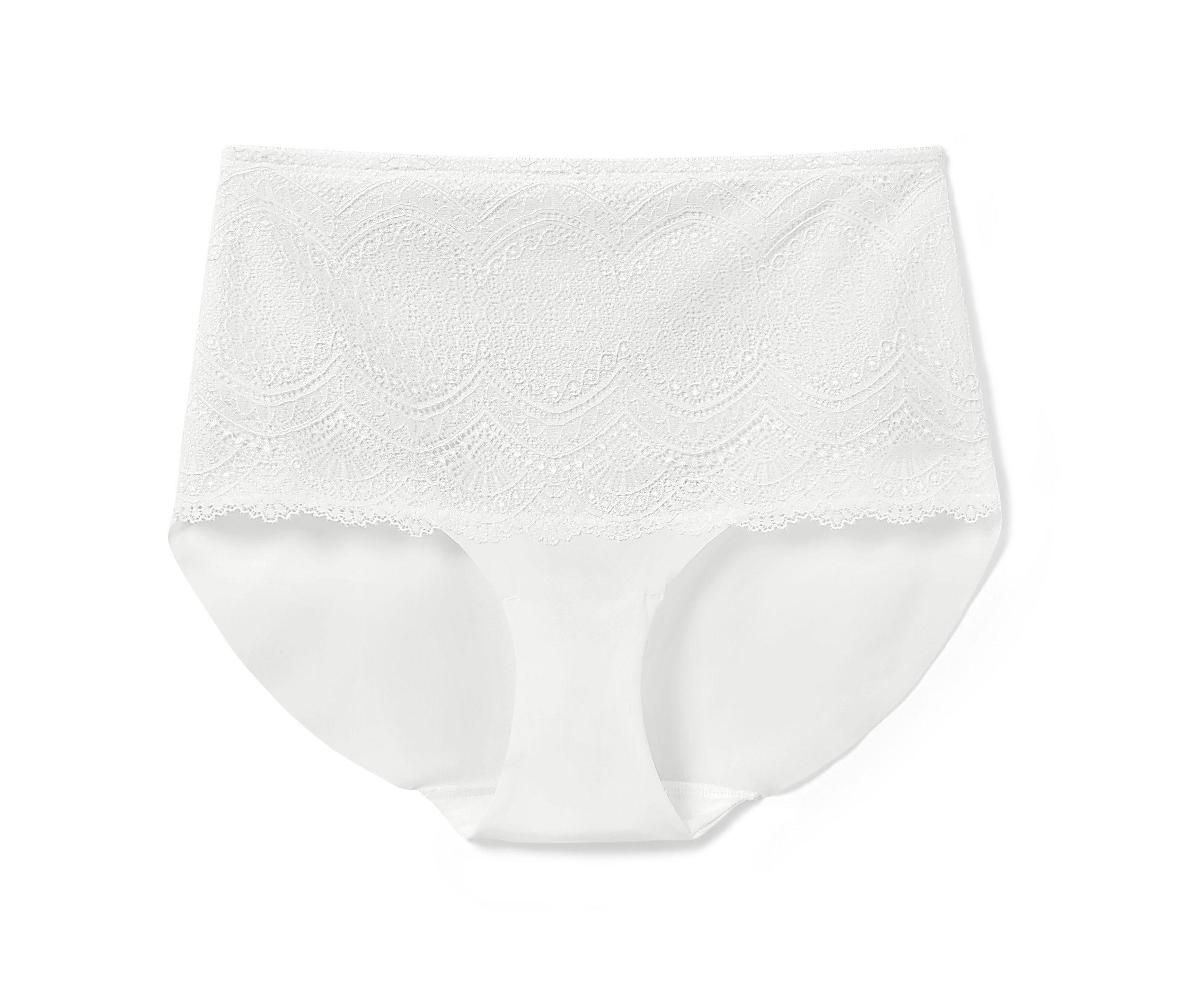 Highwaist-Panty - Damen - Gr. XL - weiß - weiß