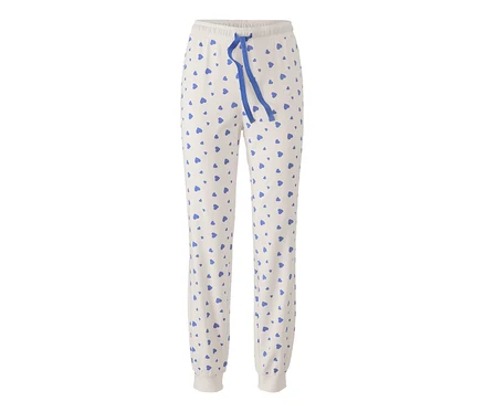 Pyjamahose mit Herzen.
