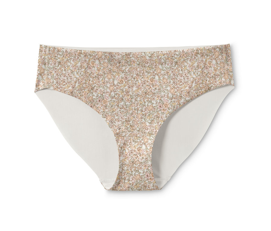 Detailansicht eines Magic-Cut-Slips mit Blumenmuster.