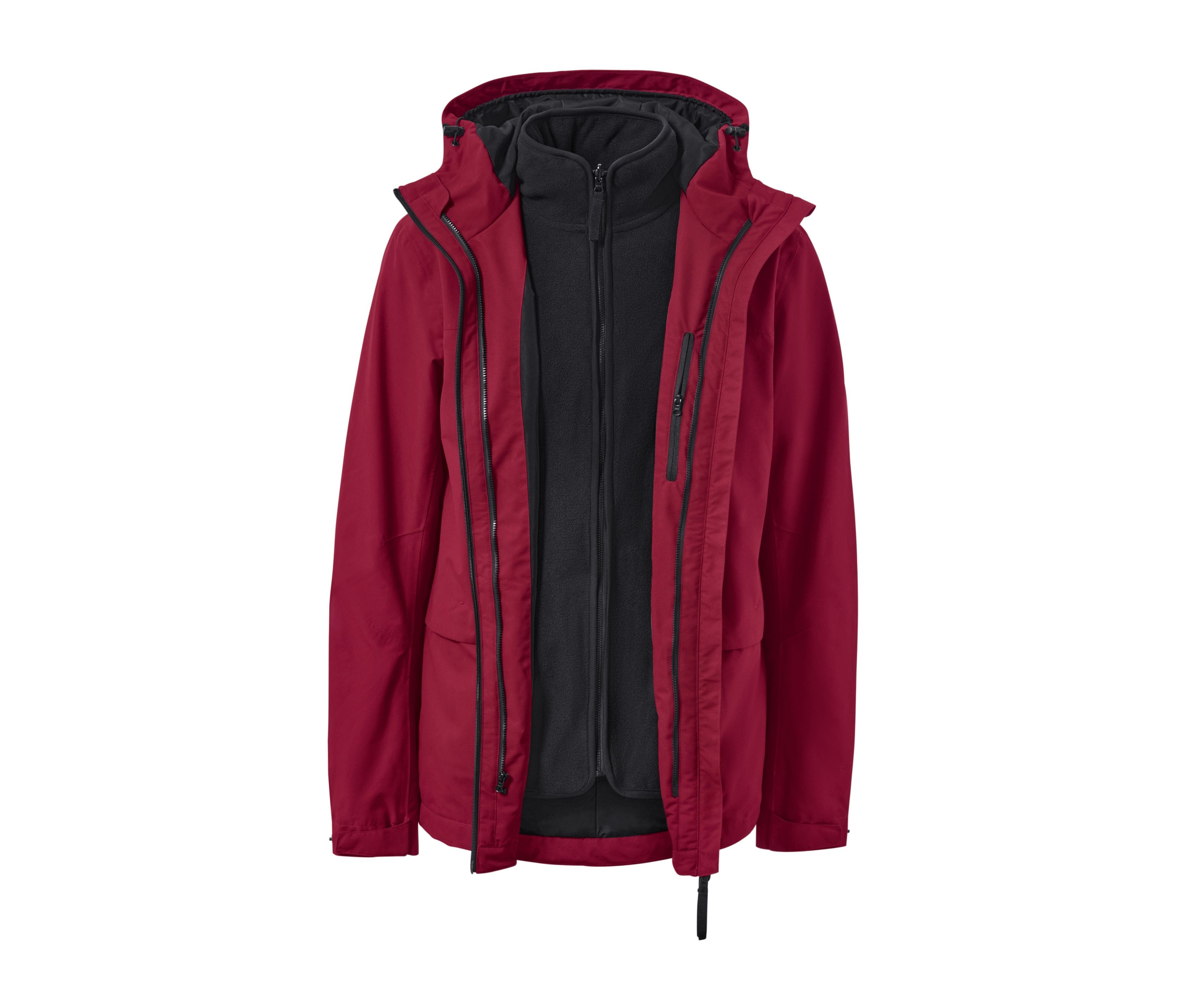 Thumbnail - Tchibo - Outdoorjacke mit Weste - Herren - Gr. M - schwarz