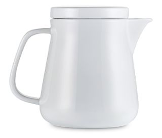 Kanne weiß<br>Permanentfilter silberfarben