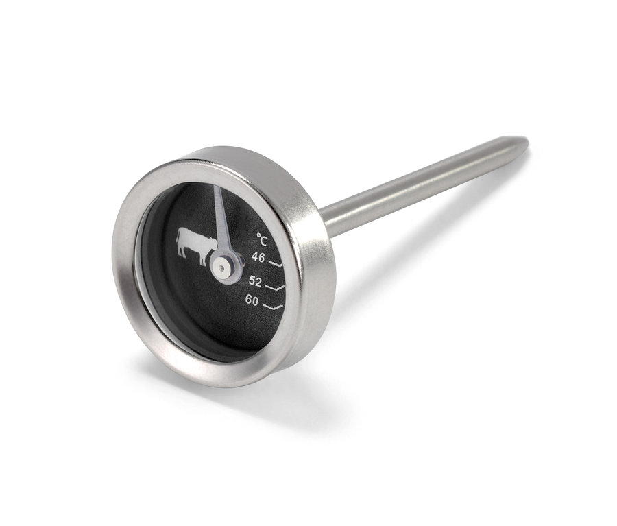 Nahaufnahme eines von 4 BBQ-Thermometern.