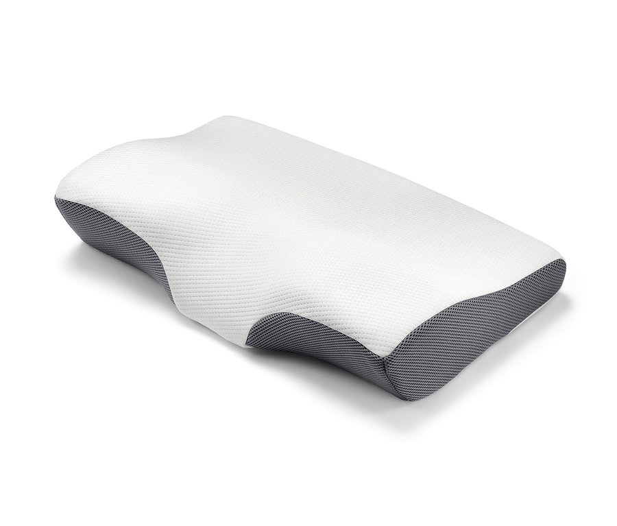 Nackenstützkissen auf weißem Hintergrund.