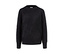 Schwarzer Strickpullover.