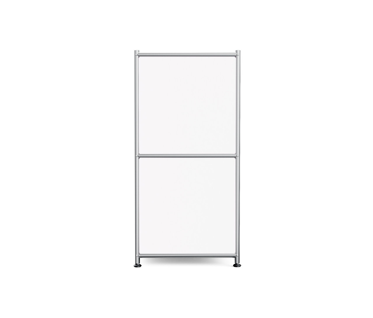 Weißes Sideboard Metall »CN3« mit 2 Klappenfächern.