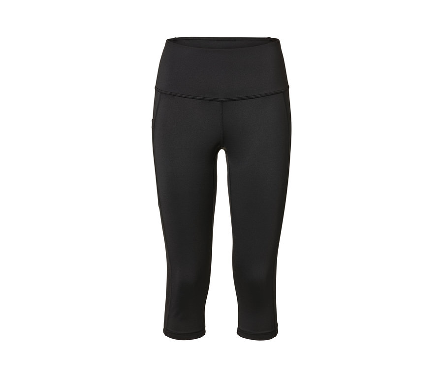 Schwarze 3/4-Sporttight.