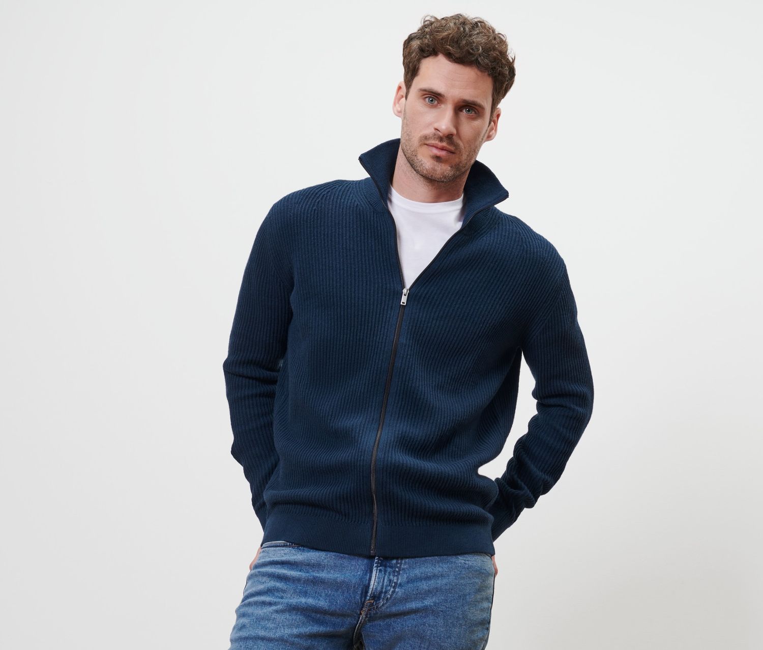 Thumbnail - Tchibo - Strickjacke - Herren - Gr. S - dunkelblau